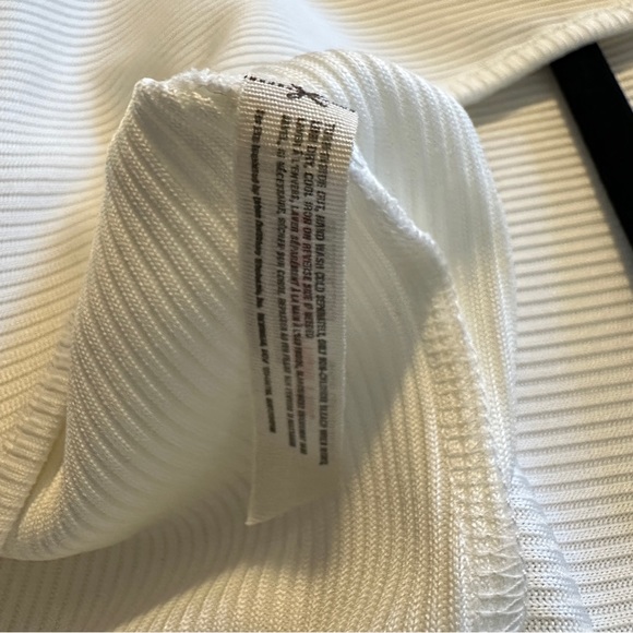 NWOT Free People Deep Vneck Bell Sleeve Bodysuit Top in cream white size M - Picture 16 of 16